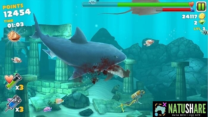 hungry-shark-evolution-mod-bat-tu